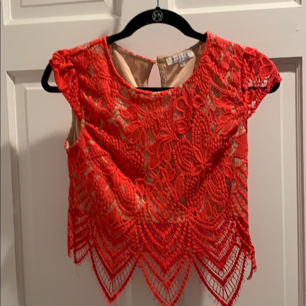 Red lace 2 piece
